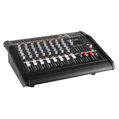 TABLE DE MIXAGE AMPLIFIÉE 2 X 500 W, 8 CANAUX