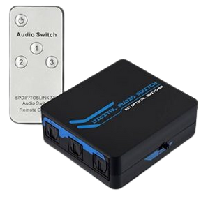 Commutateur Optique Toslink/SPDIF  3 entrées 1 sortie